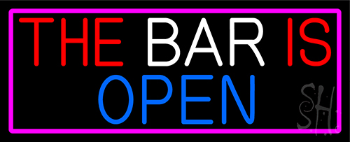 The Bar Is Open LED Neon Sign