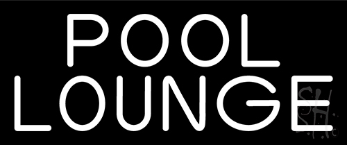 White Pool Lounge LED Neon Sign