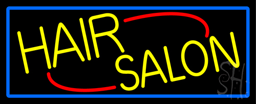 Yellow Hair Salon LED Neon Sign