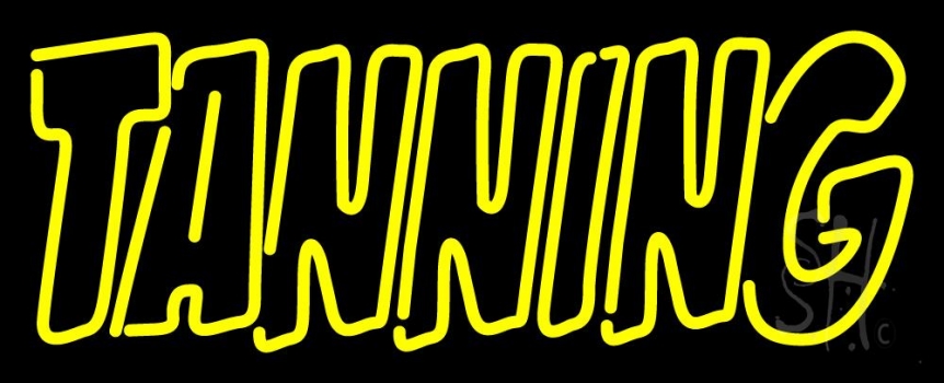 Double Stroke Tanning LED Neon Sign