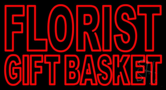Florist Gift Basket LED Neon Sign