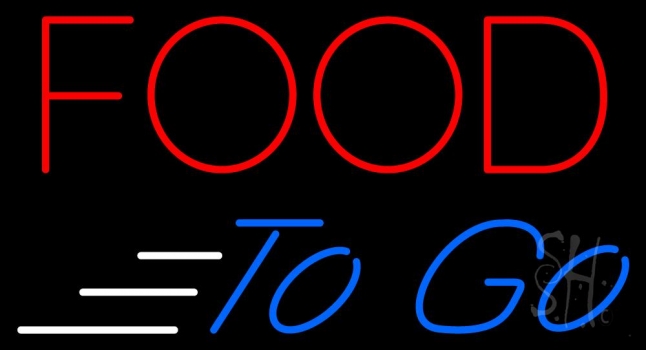 Food To Go LED Neon Sign