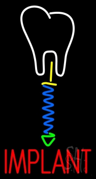 Tooth Implant With Logo LED Neon Sign