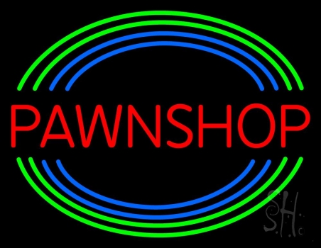 Red Pawn Shop LED Neon Sign