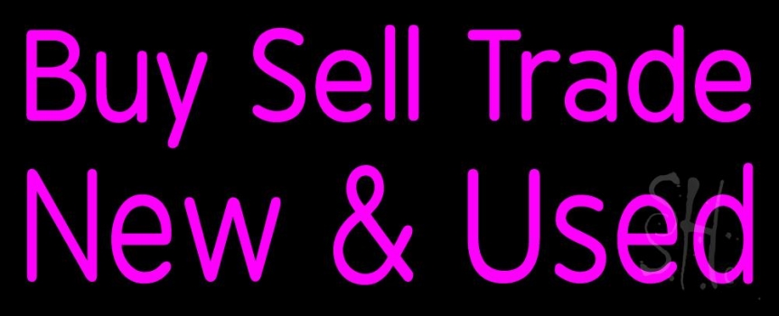 Pink Buy Sell Trade New And Used LED Neon Sign