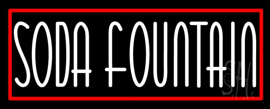 Horizontal Soda Fountain LED Neon Sign