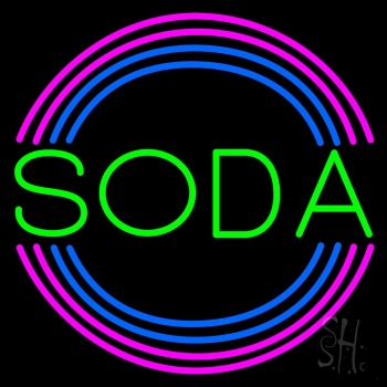 Green Soda LED Neon Sign