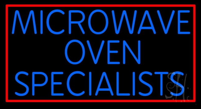 Microwave Ovan Specialist 1 LED Neon Sign