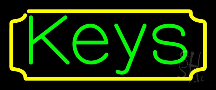 Keys 1 LED Neon Sign
