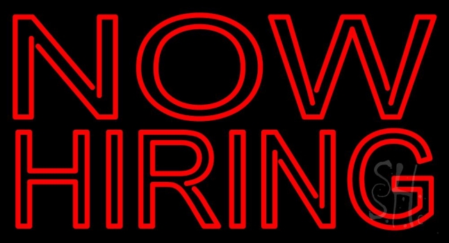 Now Hiring Bar LED Neon Sign