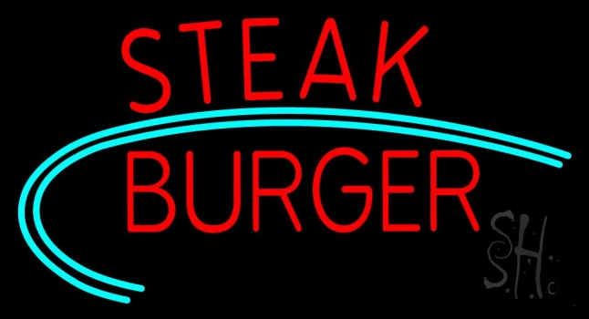Steak Burger LED Neon Sign