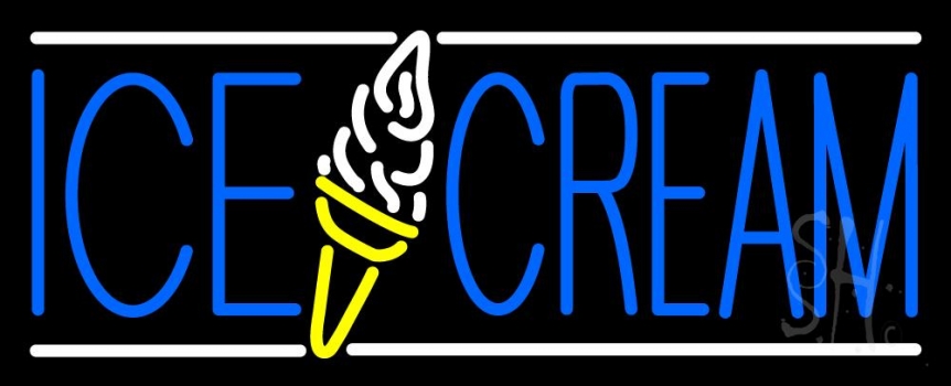 Ice Cream Cone In Between LED Neon Sign