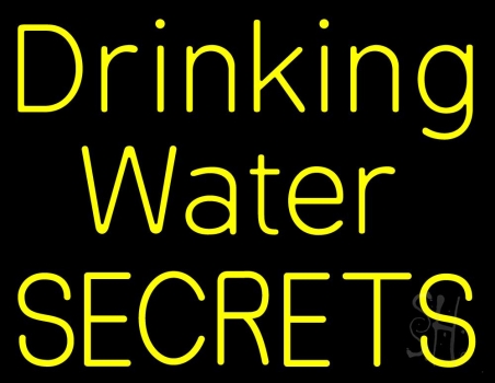 Yellow Drinking Water LED Neon Sign