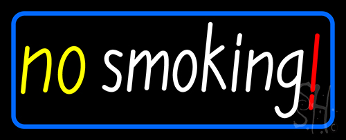Double Stroke No Smoking Bar LED Neon Sign