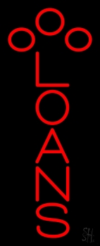 Red Loans LED Neon Sign