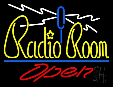 Radio Room Open LED Neon Sign