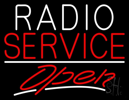 Radio Service Open LED Neon Sign