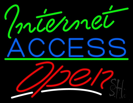 Internet Access Open LED Neon Sign