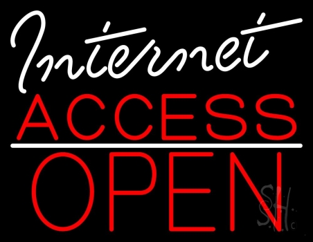 Internet Access Open LED Neon Sign