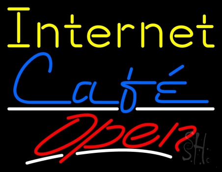 Internet Cafe Open LED Neon Sign