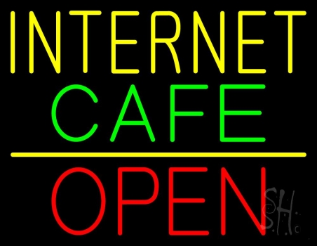 Internet Cafe Open LED Neon Sign