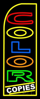 Multi Colored Color Copies LED Neon Sign