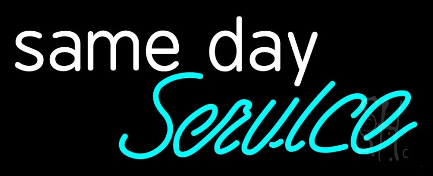 Same Day Service 2 LED Neon Sign
