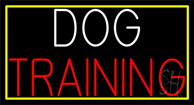 Dog Training Block LED Neon Sign