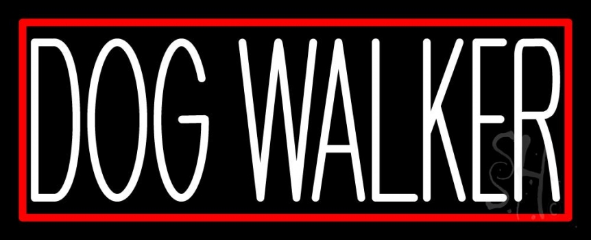 Dog Walker 1 LED Neon Sign