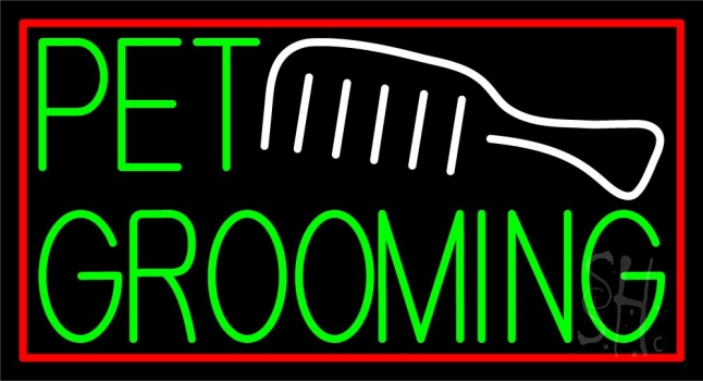 Pet Grooming Block LED Neon Sign