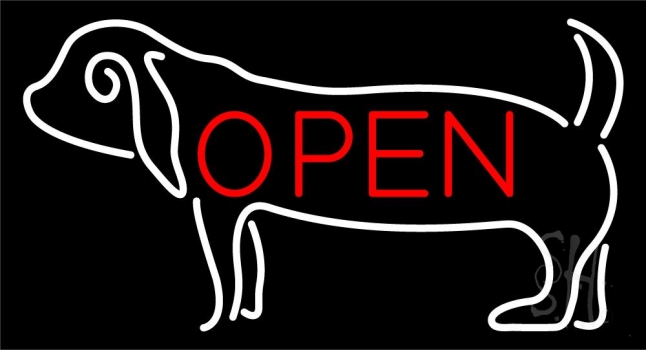 Pet Open 3 LED Neon Sign
