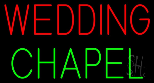 Wedding Chapel LED Neon Sign