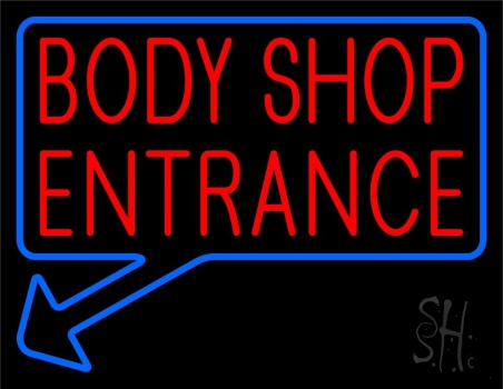 Body Shop Entrance LED Neon Sign
