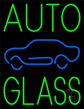 Green Auto Glass Blue Car LED Neon Sign