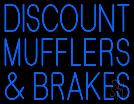 Discount Muflers And Brakes LED Neon Sign