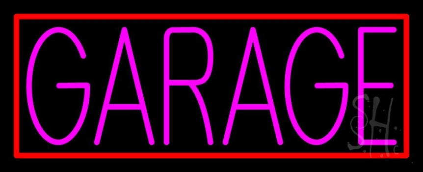 Pink Garage Block LED Neon Sign