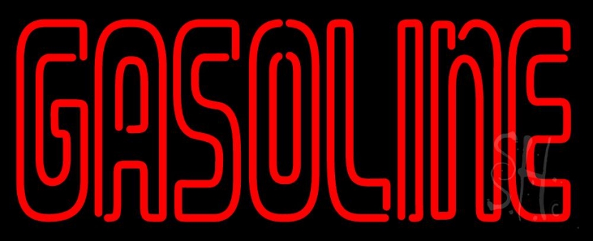Red Double Stroke Gasoline LED Neon Sign