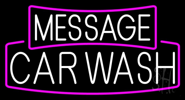 Custom Car Wash 3 LED Neon Sign