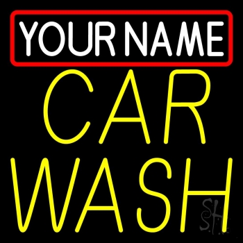 Custom Double Stroke Car Wash Block LED Neon Sign