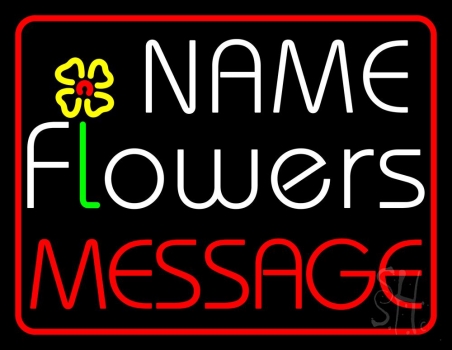 Custom Flowers Message LED Neon Sign