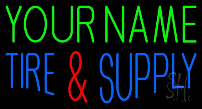 Custom Tires And Supply 1 LED Neon Sign