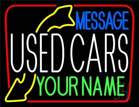 Custom Used Cars With Arrow 1 LED Neon Sign