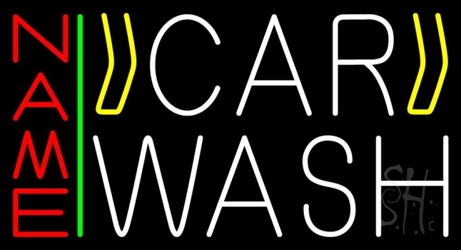 Custom Block Letters Car Wash LED Neon Sign