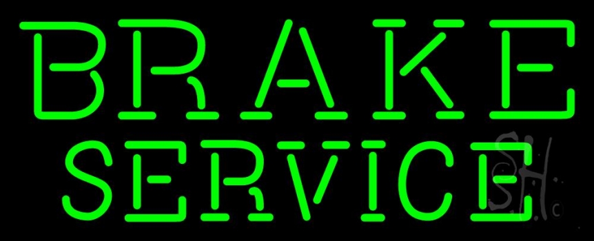 Green Brake Service LED Neon Sign