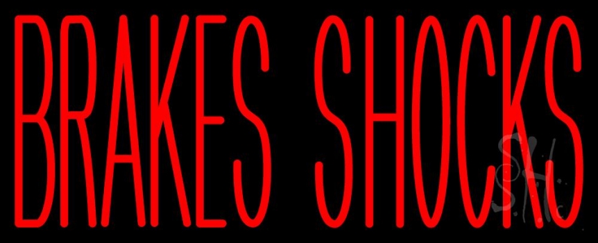 Red Brakes Shocks LED Neon Sign