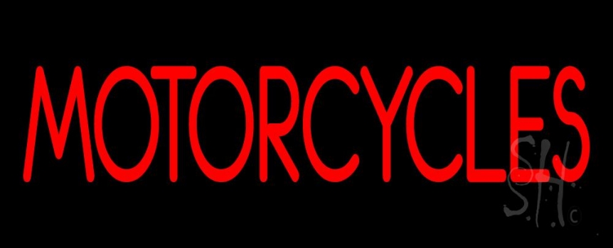 Red Motorcycles Logo LED Neon Sign