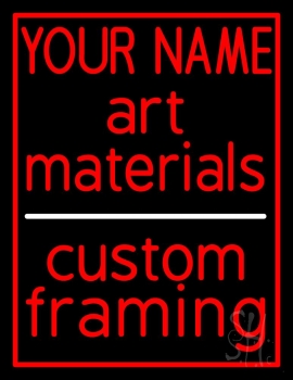 Custom Art Materials Custom Framing LED Neon Sign