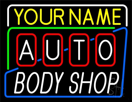 Custom Auto Body Shop LED Neon Sign