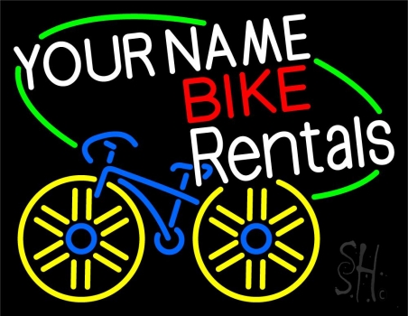 Custom Bike Rentals LED Neon Sign