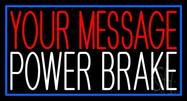 Custom Brake 1 LED Neon Sign